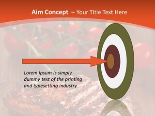Steak Englisch Fleisch PowerPoint Template