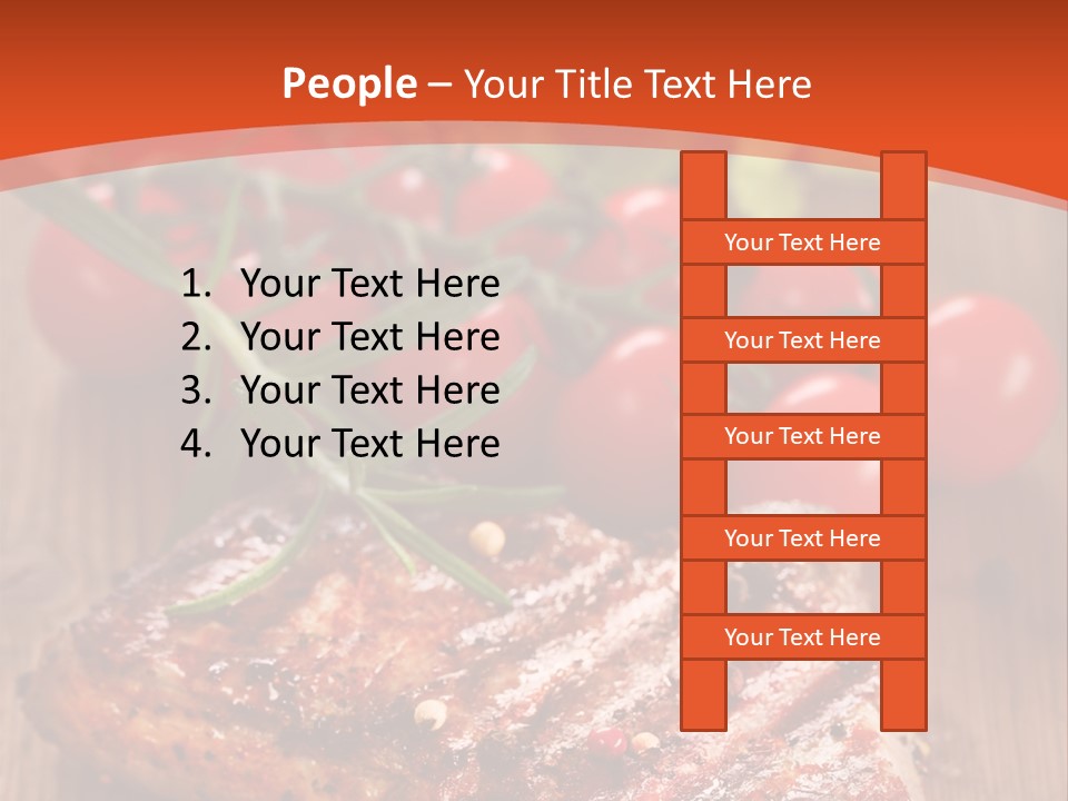 Steak Englisch Fleisch PowerPoint Template