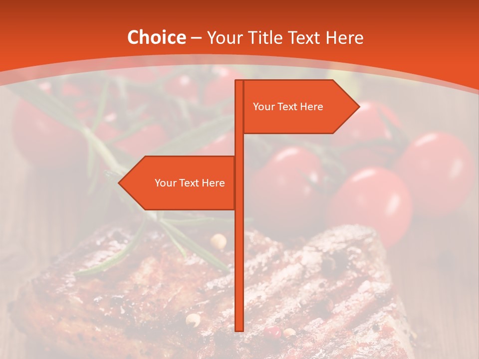 Steak Englisch Fleisch PowerPoint Template