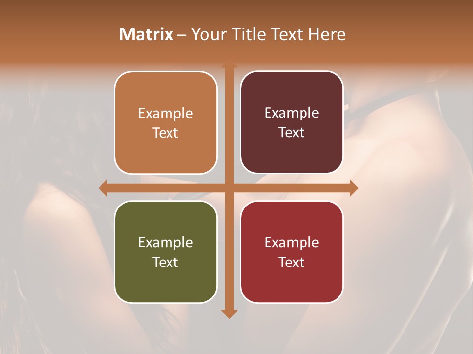 Model Naked Couple PowerPoint Template