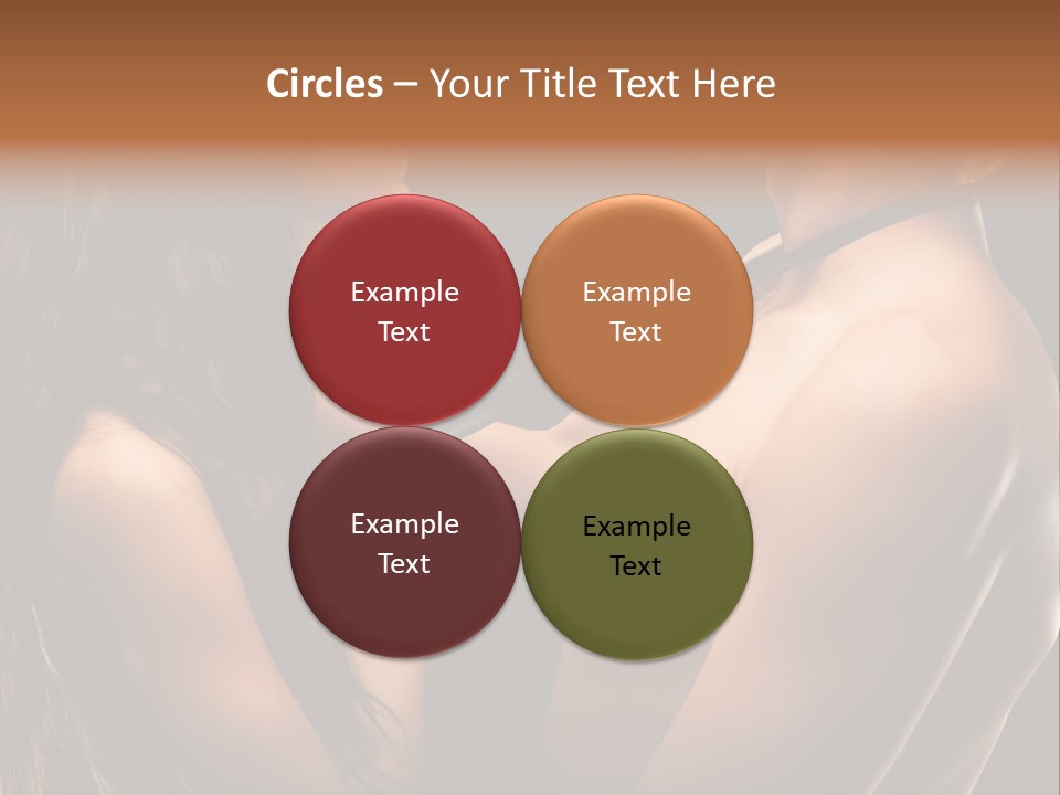 Model Naked Couple PowerPoint Template