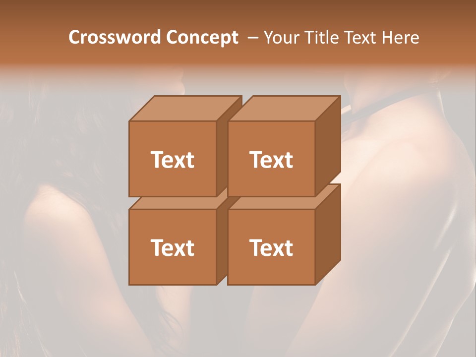 Model Naked Couple PowerPoint Template