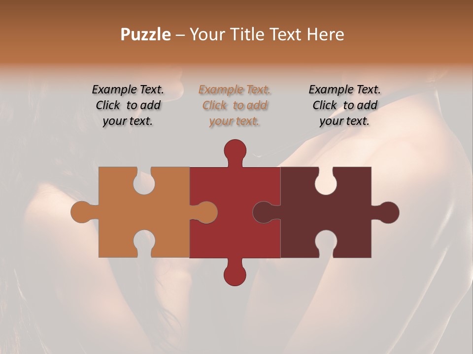 Model Naked Couple PowerPoint Template