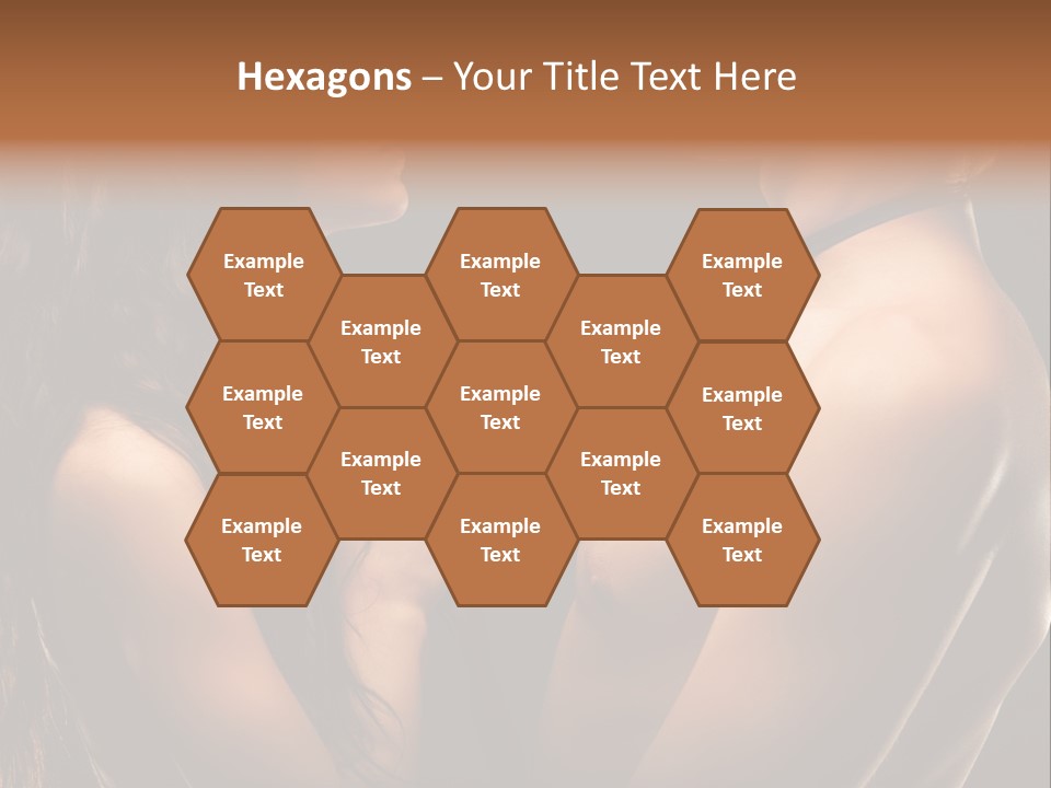 Model Naked Couple PowerPoint Template