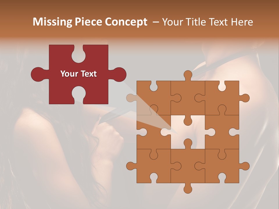 Model Naked Couple PowerPoint Template