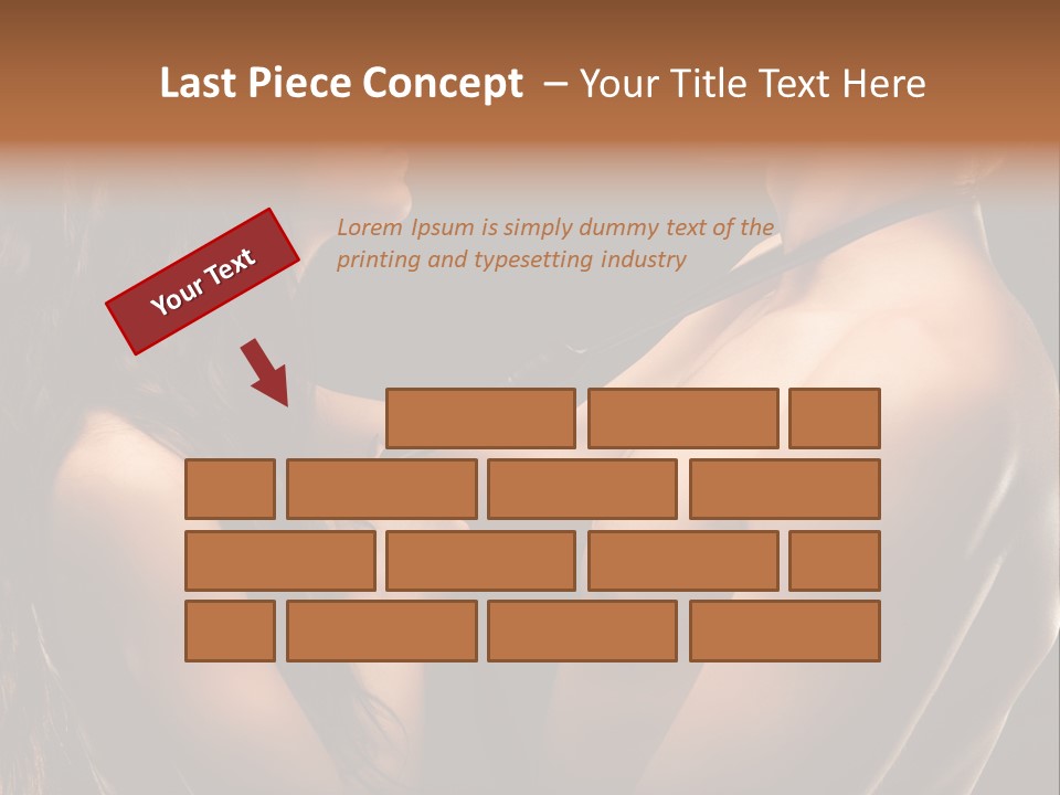 Model Naked Couple PowerPoint Template