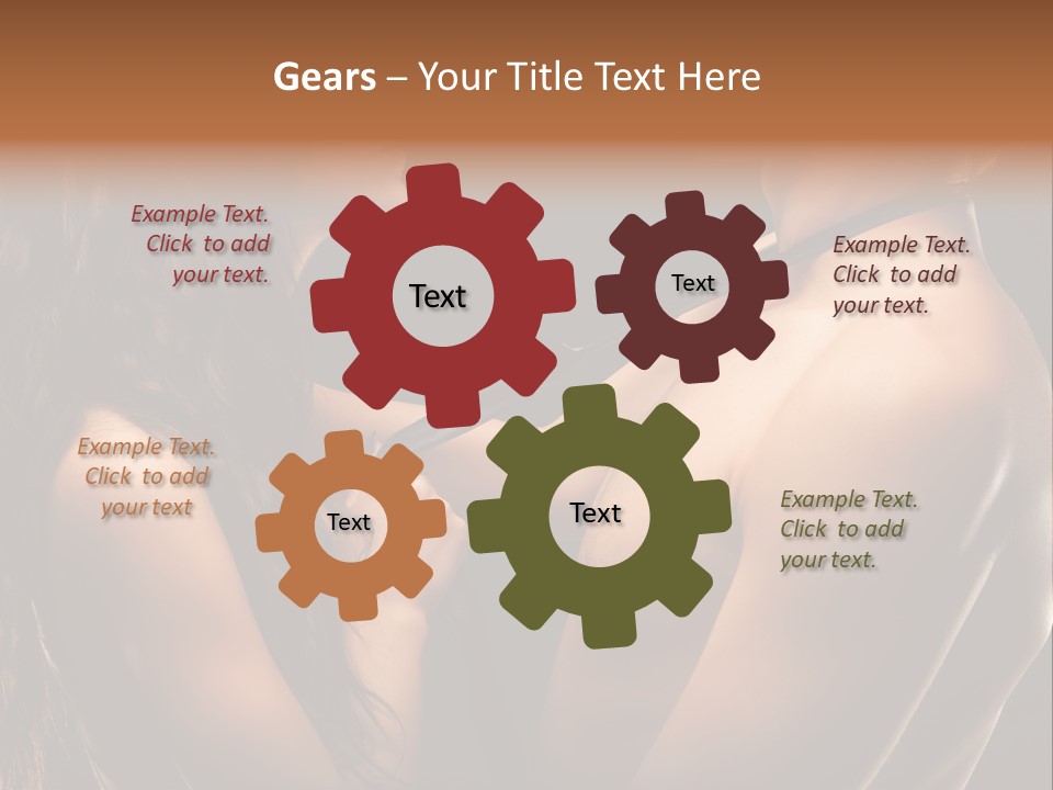 Model Naked Couple PowerPoint Template