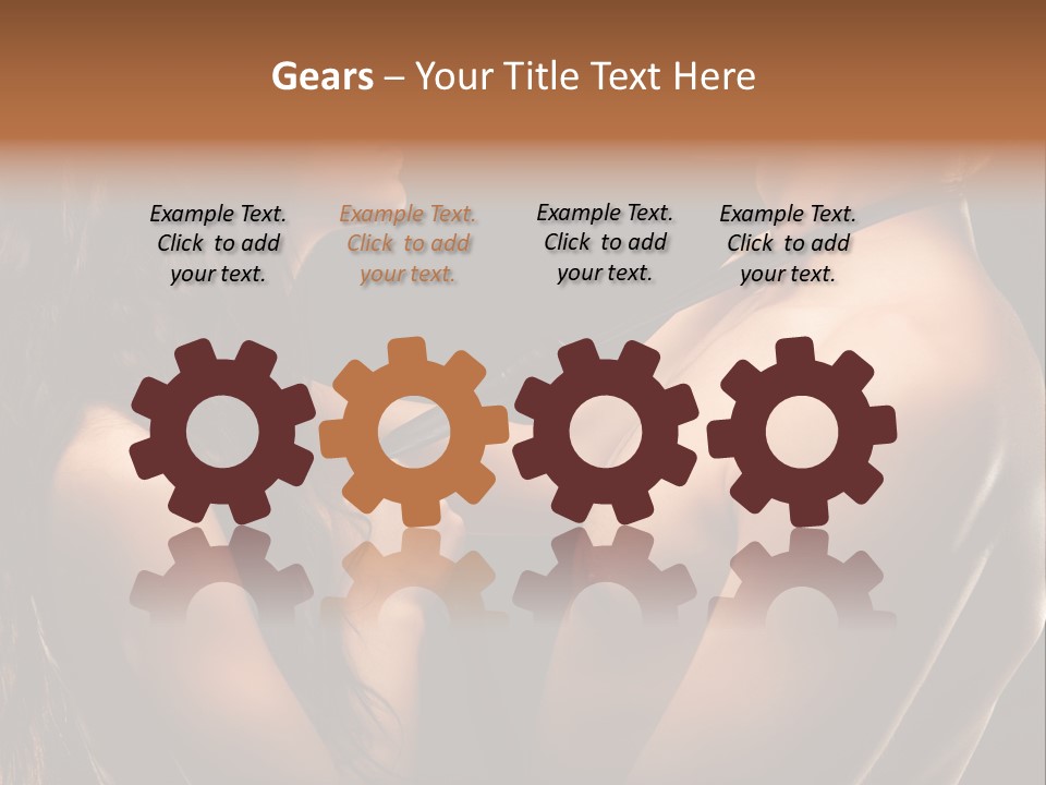 Model Naked Couple PowerPoint Template