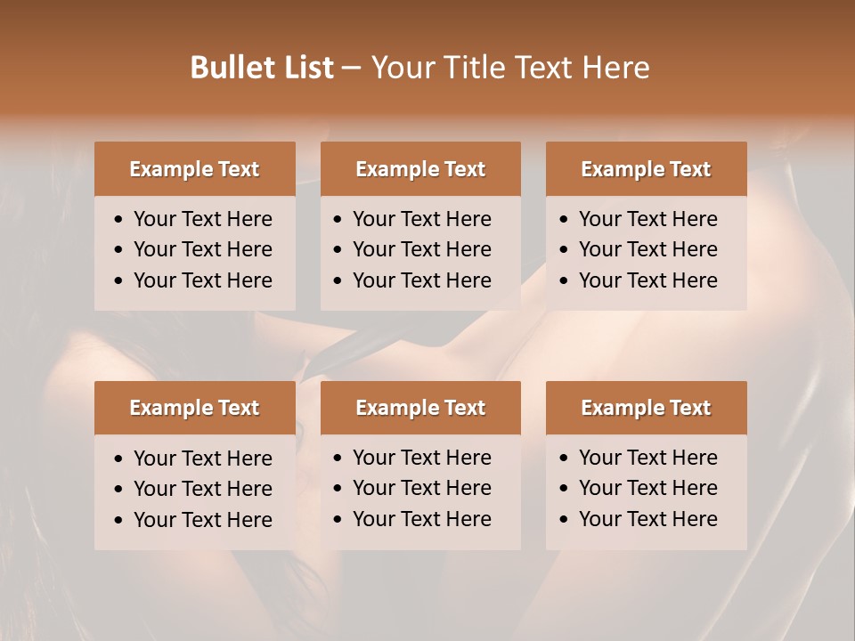 Model Naked Couple PowerPoint Template