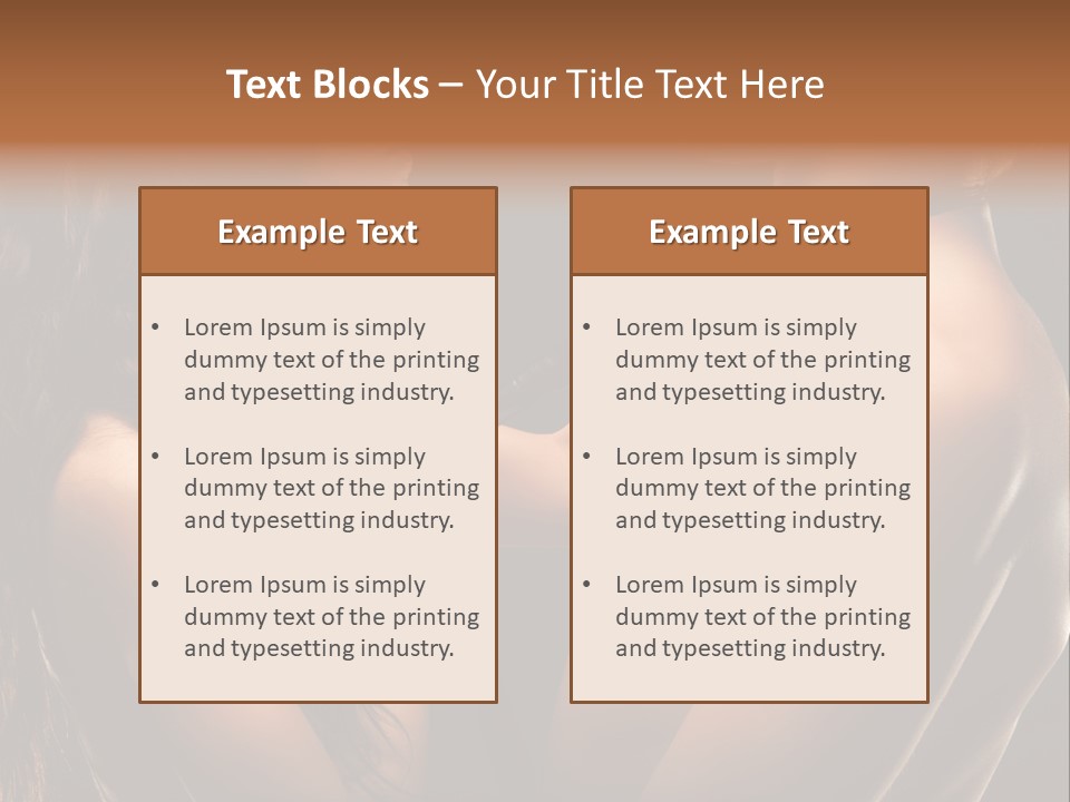Model Naked Couple PowerPoint Template