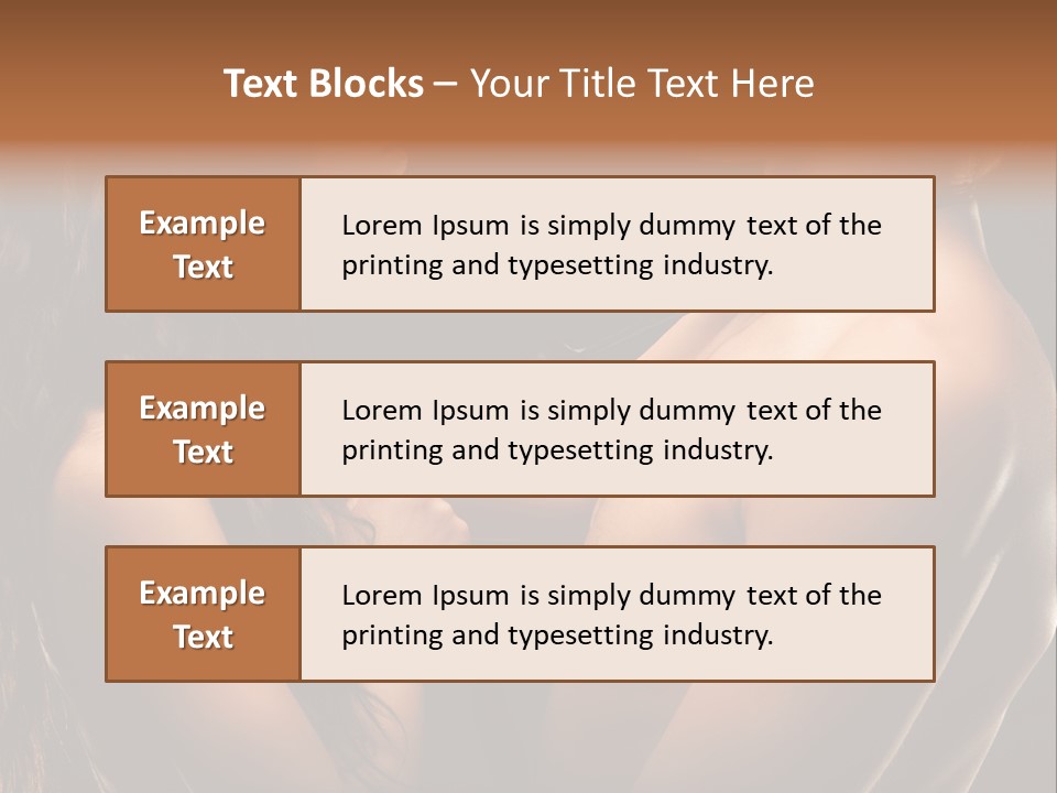 Model Naked Couple PowerPoint Template