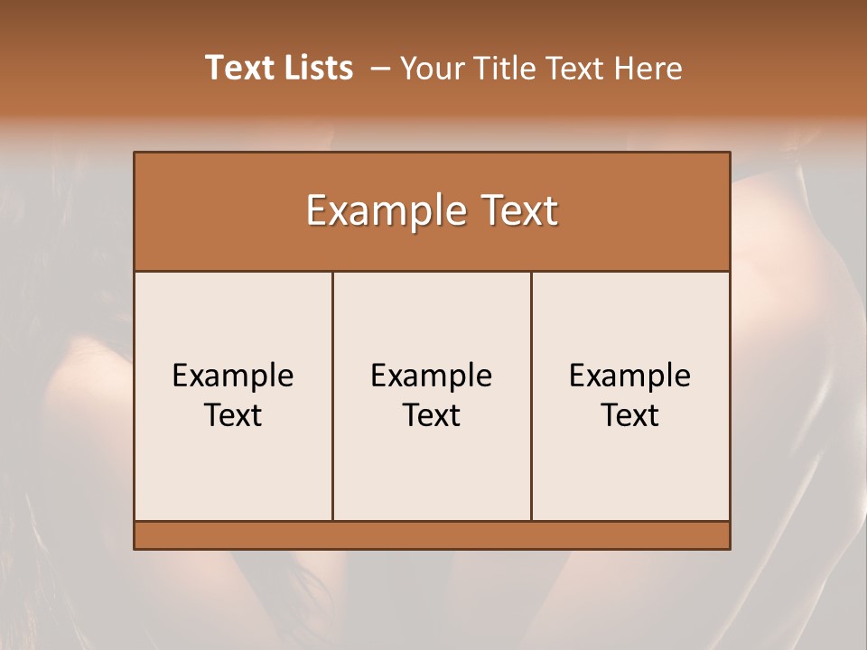 Model Naked Couple PowerPoint Template