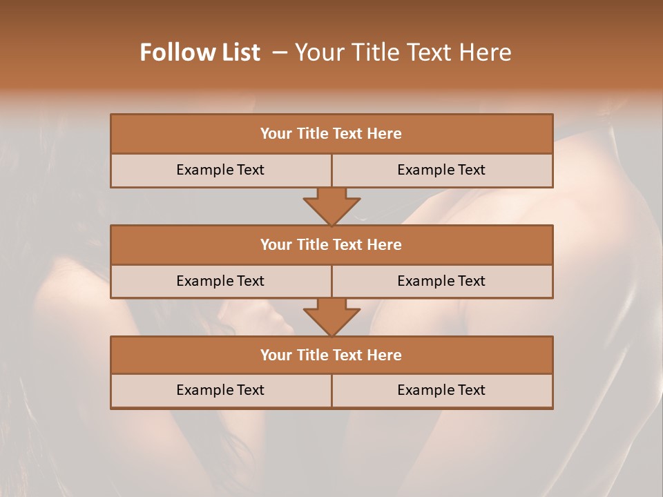 Model Naked Couple PowerPoint Template