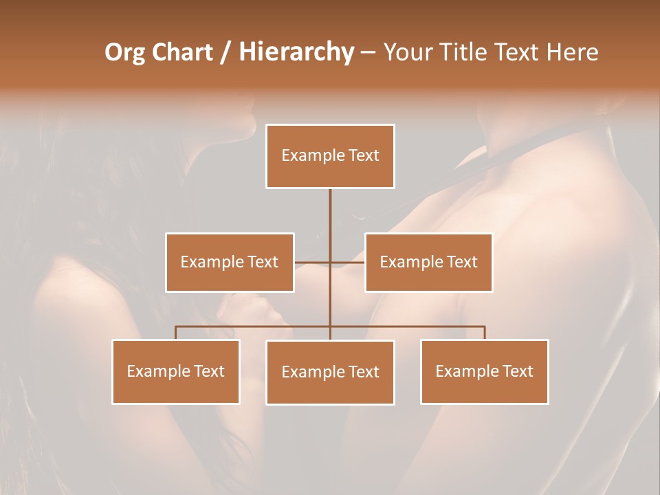 Model Naked Couple PowerPoint Template