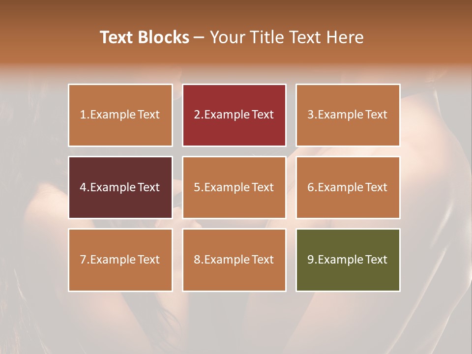 Model Naked Couple PowerPoint Template