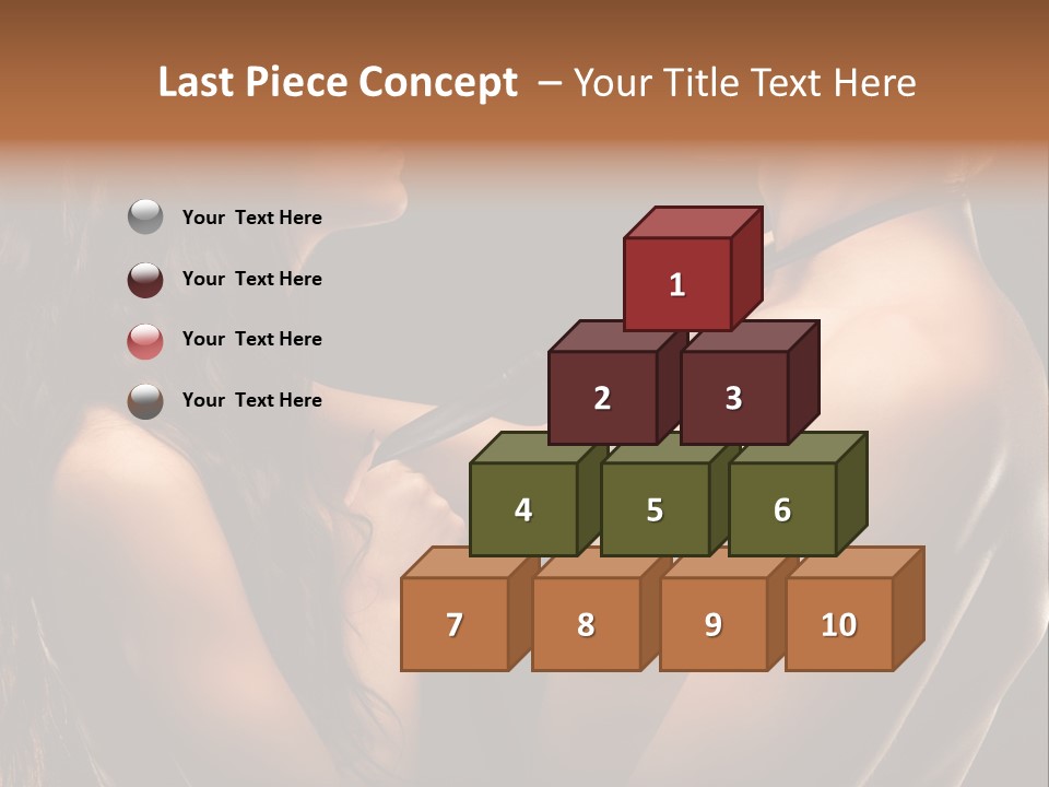Model Naked Couple PowerPoint Template