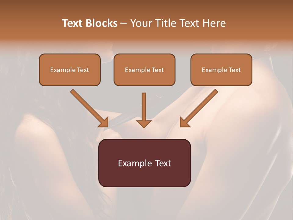 Model Naked Couple PowerPoint Template