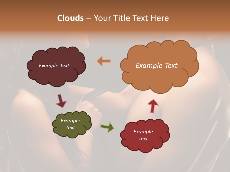 Model Naked Couple PowerPoint Template
