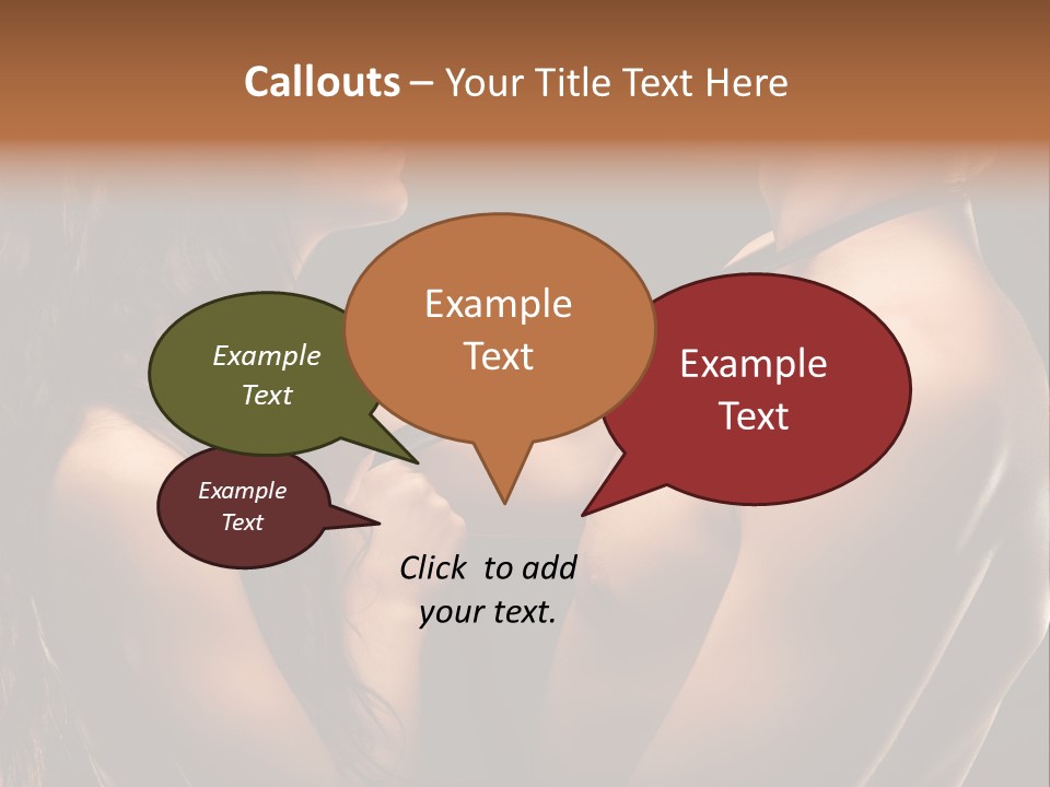 Model Naked Couple PowerPoint Template