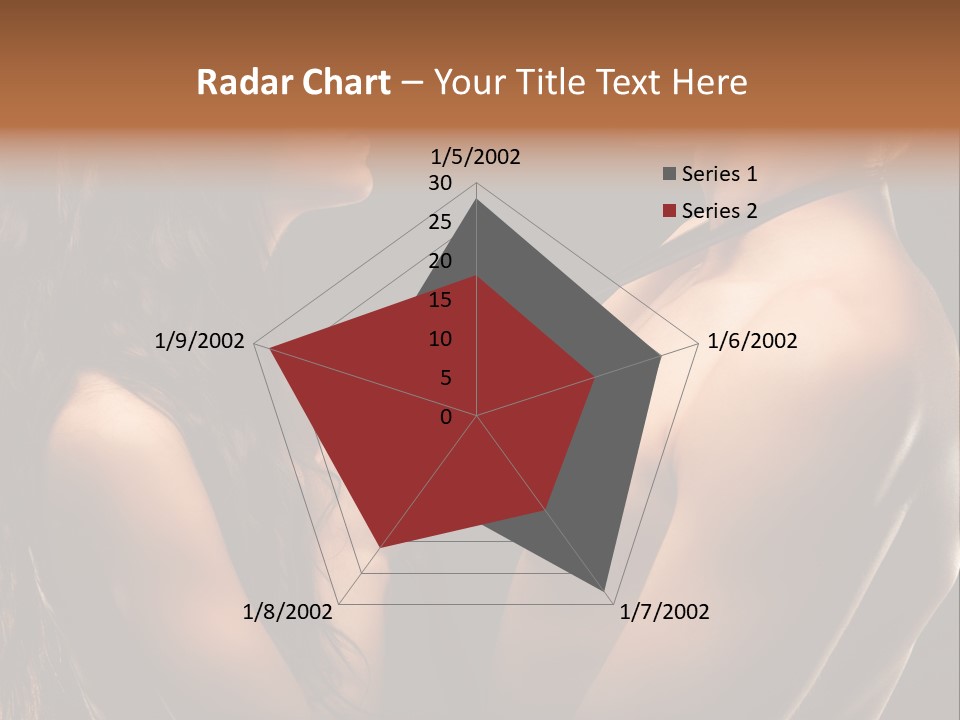 Model Naked Couple PowerPoint Template