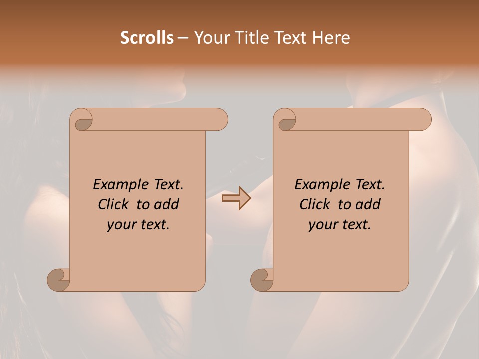 Model Naked Couple PowerPoint Template