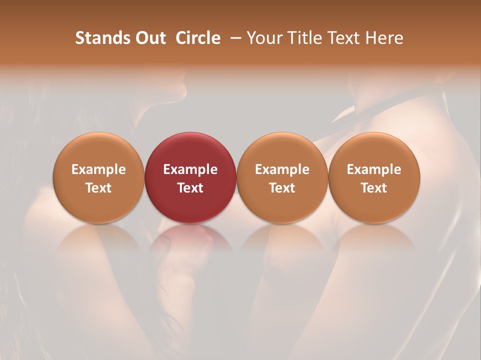 Model Naked Couple PowerPoint Template