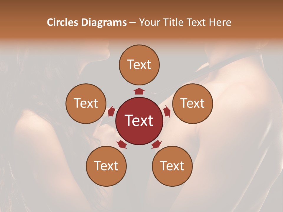 Model Naked Couple PowerPoint Template