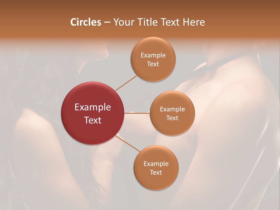 Model Naked Couple PowerPoint Template