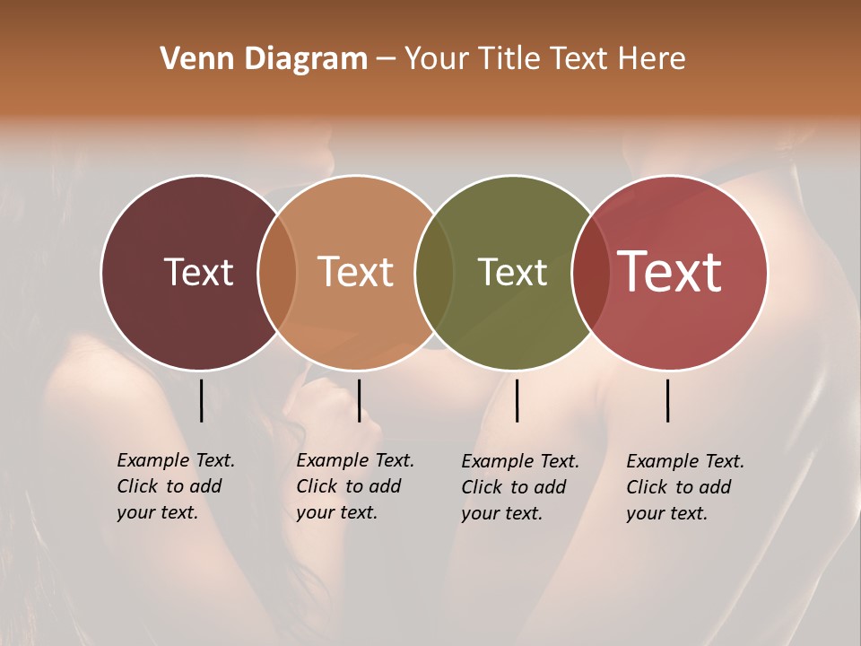 Model Naked Couple PowerPoint Template