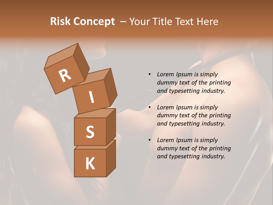 Model Naked Couple PowerPoint Template