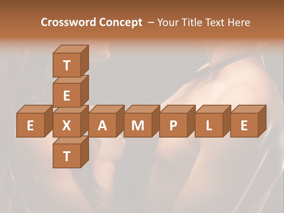 Model Naked Couple PowerPoint Template