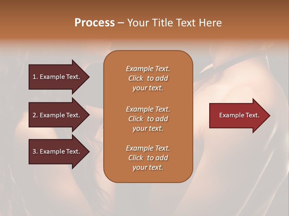 Model Naked Couple PowerPoint Template
