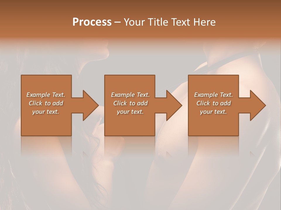 Model Naked Couple PowerPoint Template