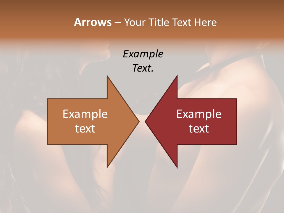 Model Naked Couple PowerPoint Template