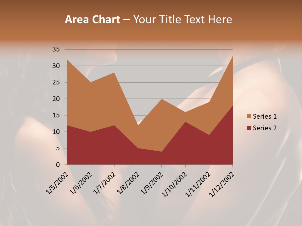 Model Naked Couple PowerPoint Template
