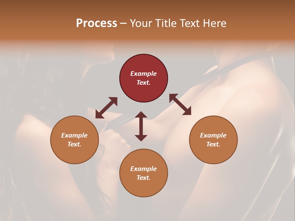 Model Naked Couple PowerPoint Template