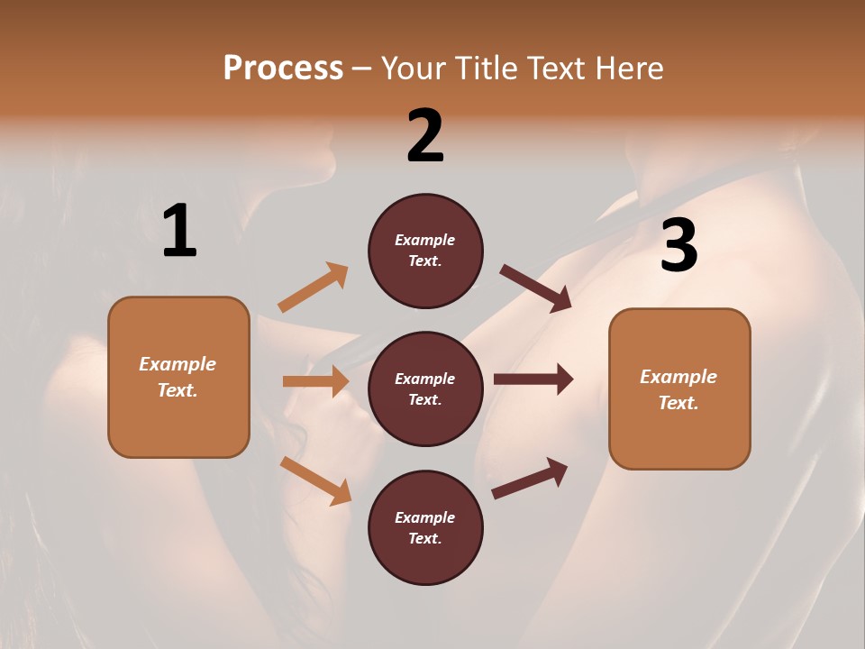 Model Naked Couple PowerPoint Template