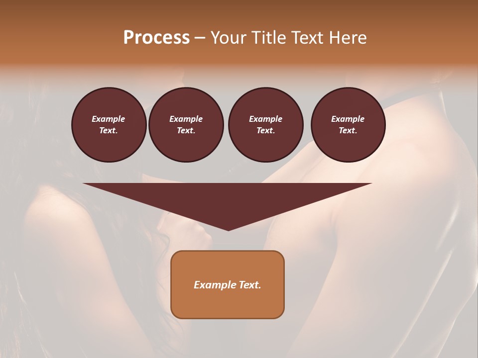 Model Naked Couple PowerPoint Template