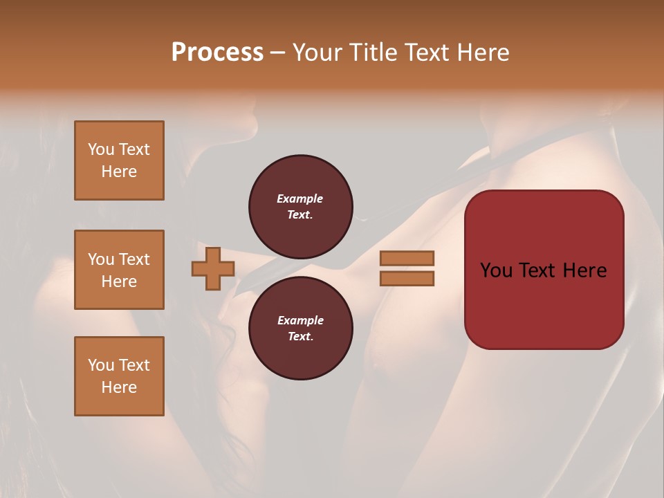 Model Naked Couple PowerPoint Template