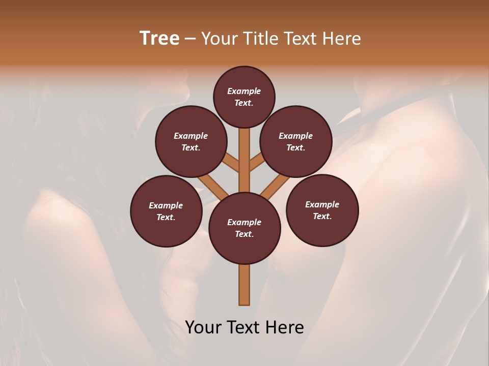 Model Naked Couple PowerPoint Template