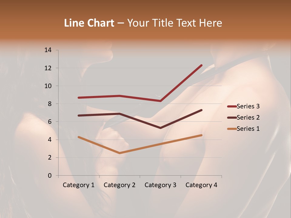 Model Naked Couple PowerPoint Template