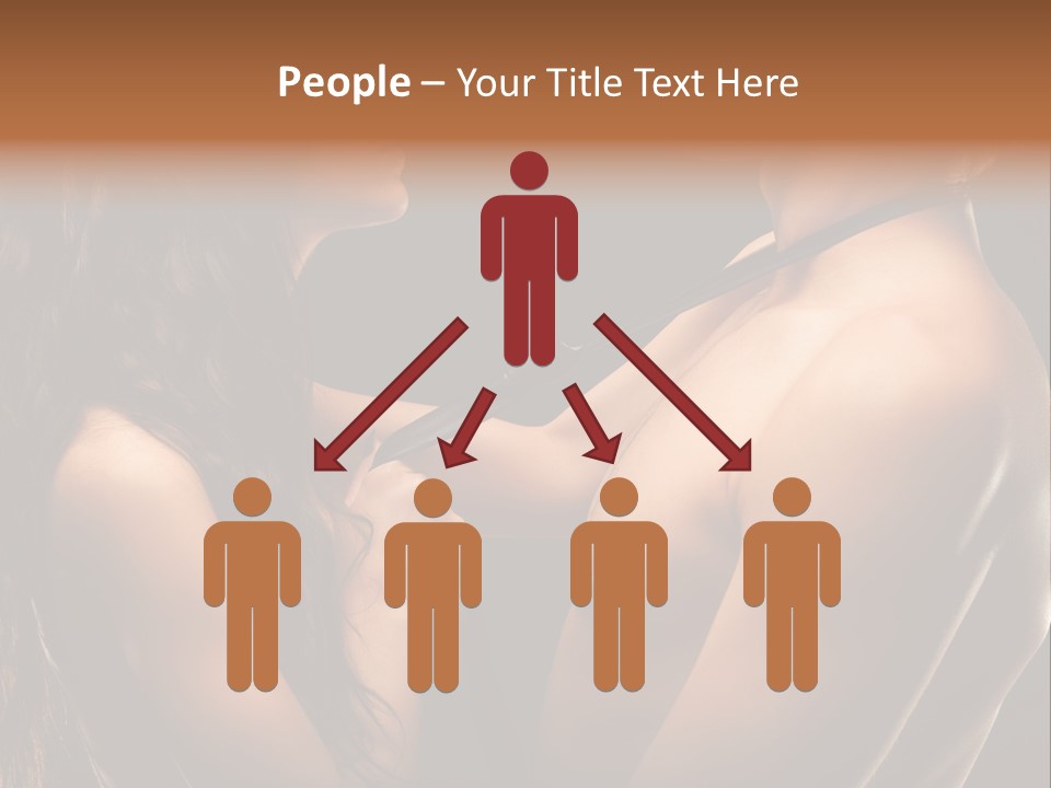 Model Naked Couple PowerPoint Template
