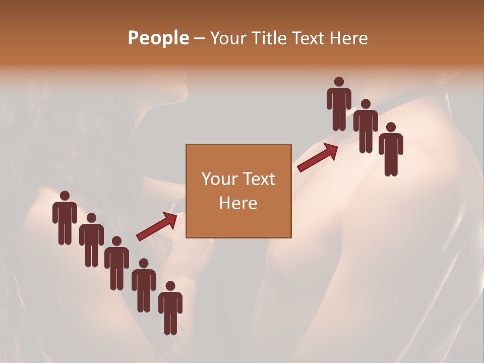 Model Naked Couple PowerPoint Template