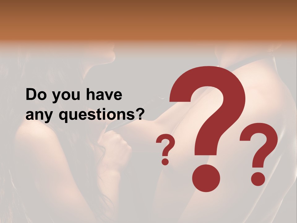 Model Naked Couple PowerPoint Template