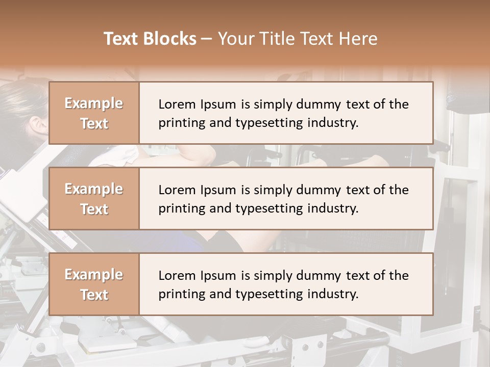Lifestyle Workout Weight PowerPoint Template