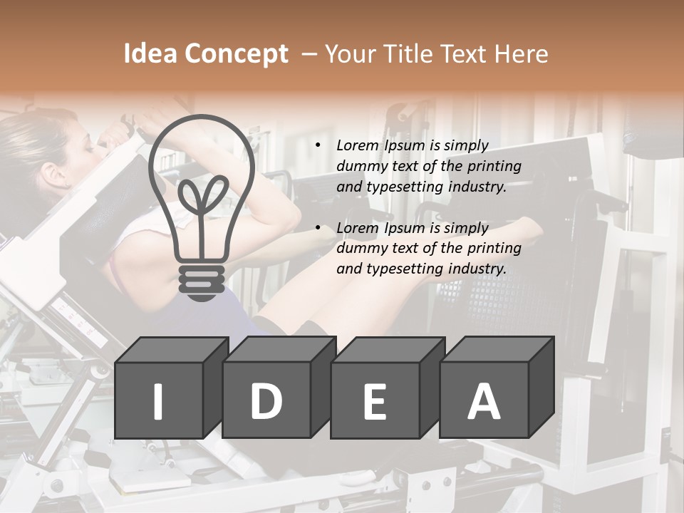 Lifestyle Workout Weight PowerPoint Template