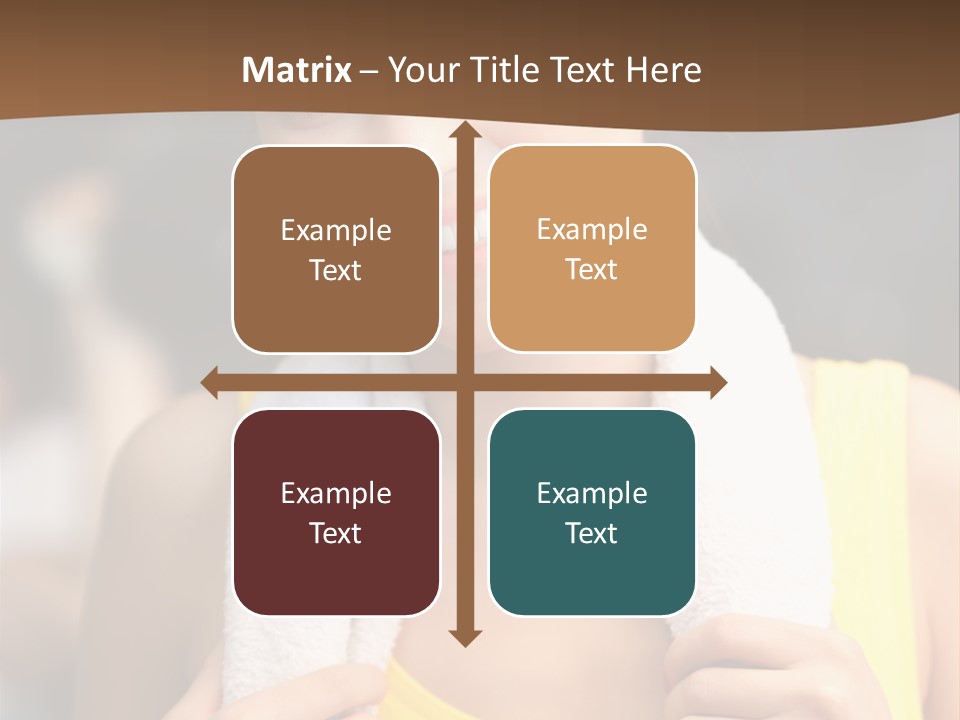 Beautiful Girl Casual PowerPoint Template