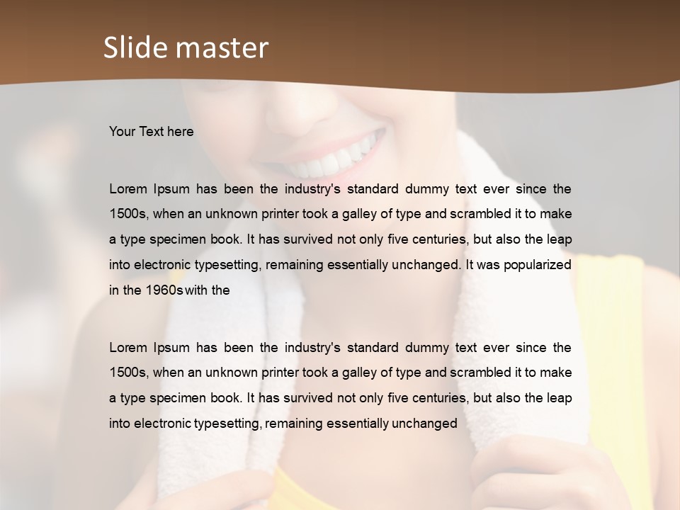 Beautiful Girl Casual PowerPoint Template