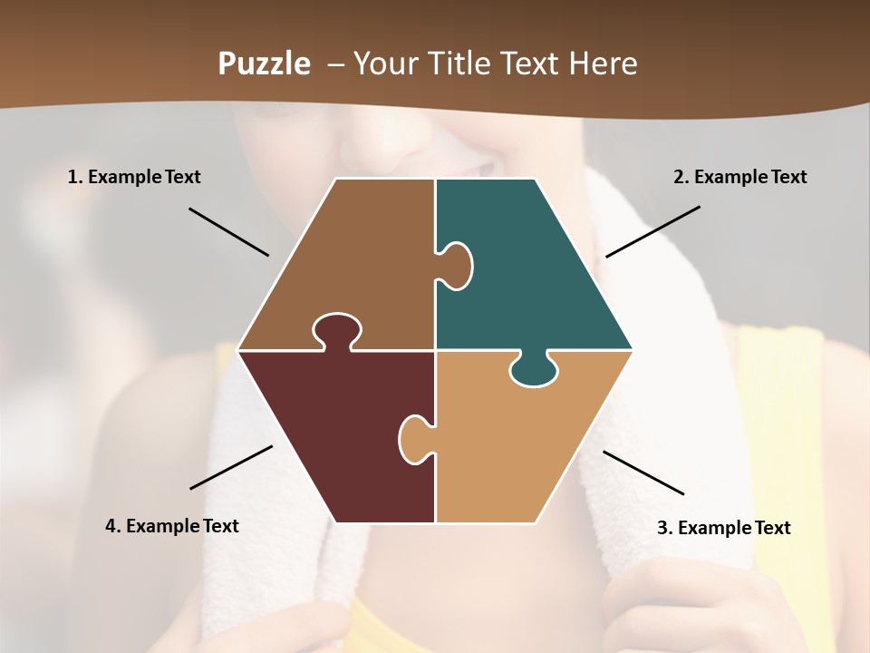 Beautiful Girl Casual PowerPoint Template