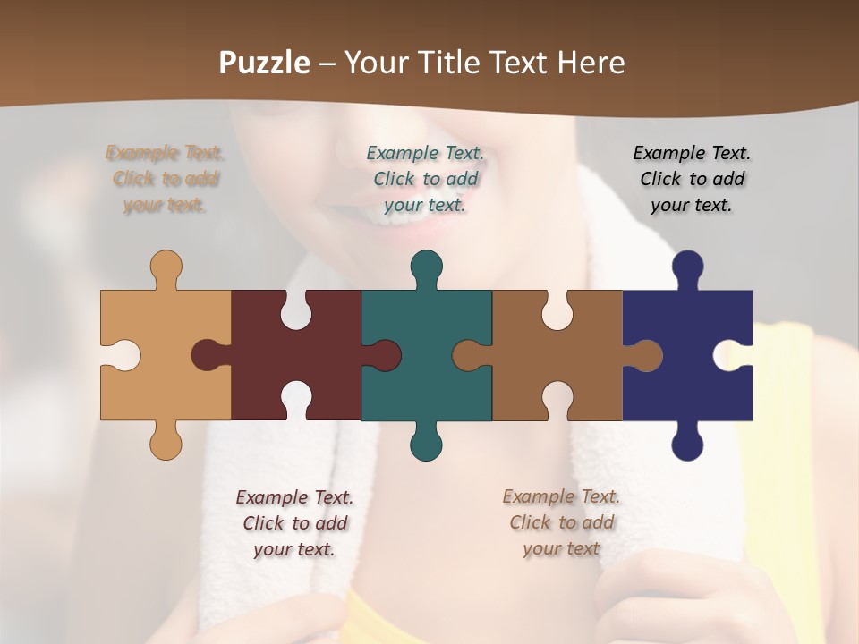 Beautiful Girl Casual PowerPoint Template